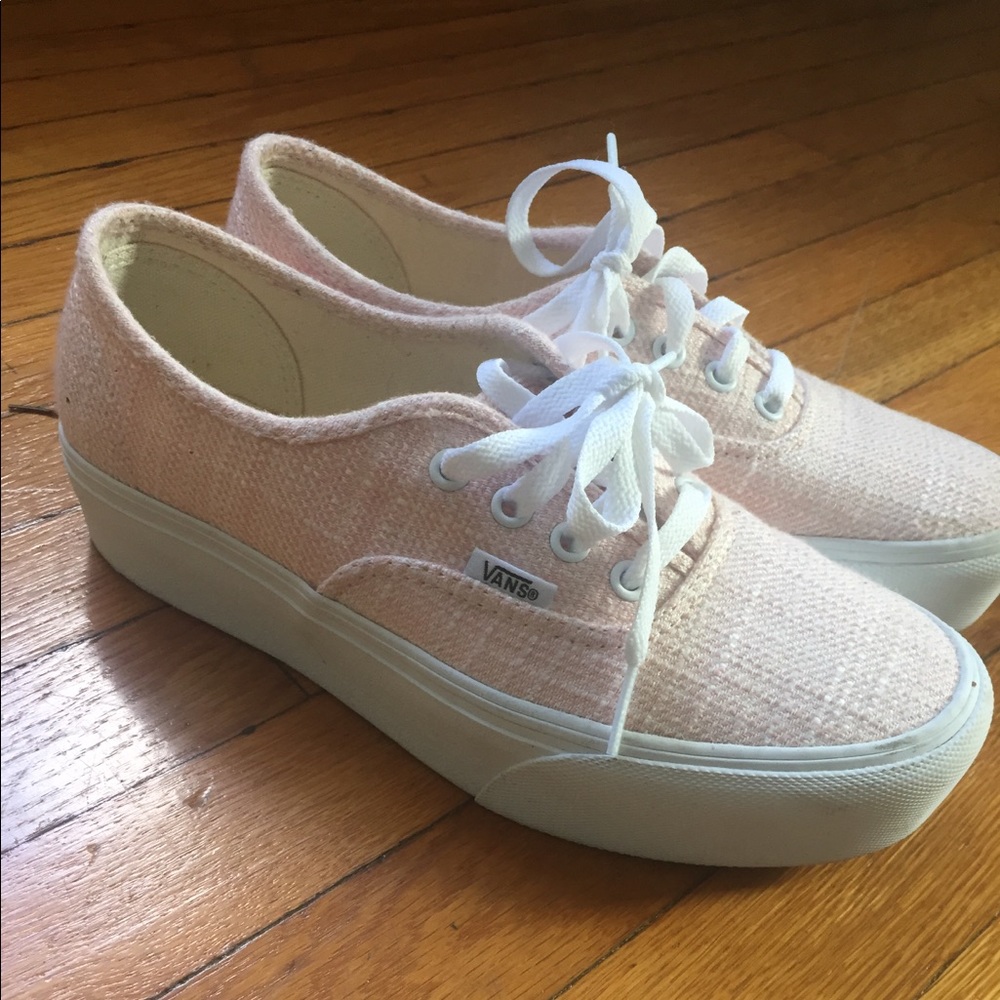 pink platform vans